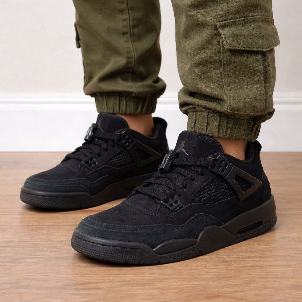 Nike Air Jordan Spizike Low Boys Size 6Y Black‎ Cat Athletic Shoes Sneakers